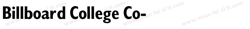Billboard College Co字体转换